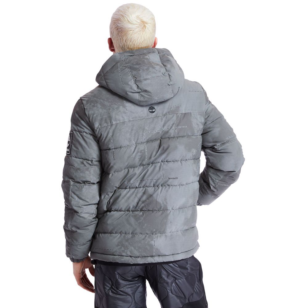 Timberland Μπουφαν Ανδρικα Βαθυ Γκρι - Reflective Puffer - Greece 0583642-HY